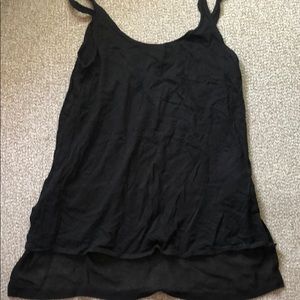 EXPRESS BLACK TANK WITH SHEER BOTTOM